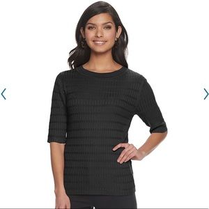 Apt 9 Ribbed 1/3 sleeve sweater